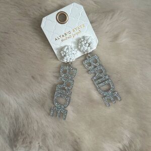 NEW unused BRIDE earrings